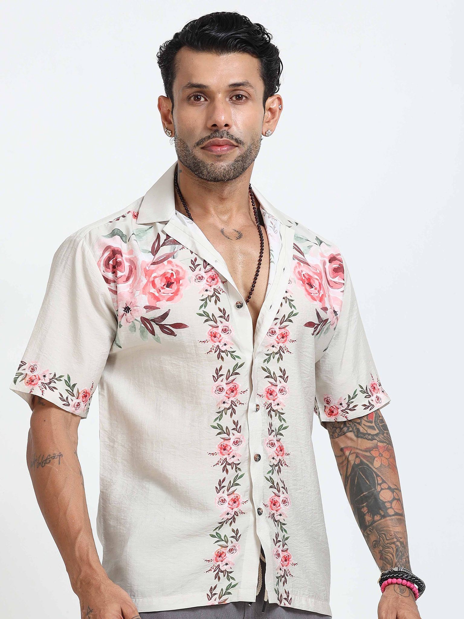 Moon Mist Floral Printed Shirt