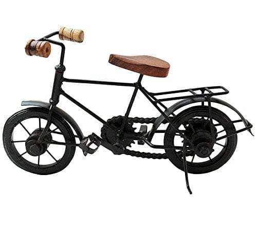 Worthy Shoppee ? Wrought Iron Wood standard small cycle home decorative item