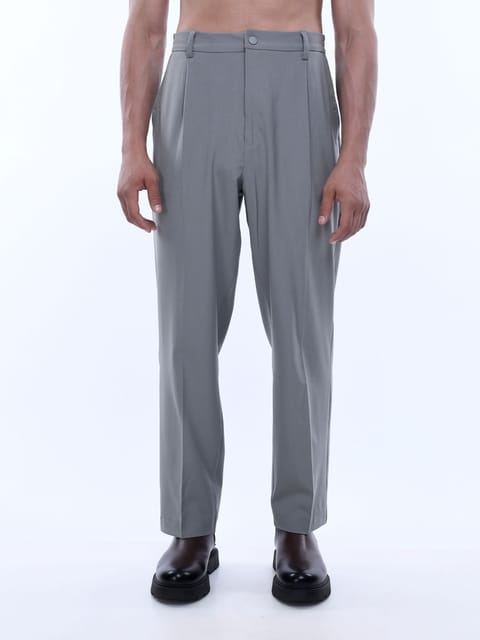 Soft Handle Relaxed Light Grey Trousers