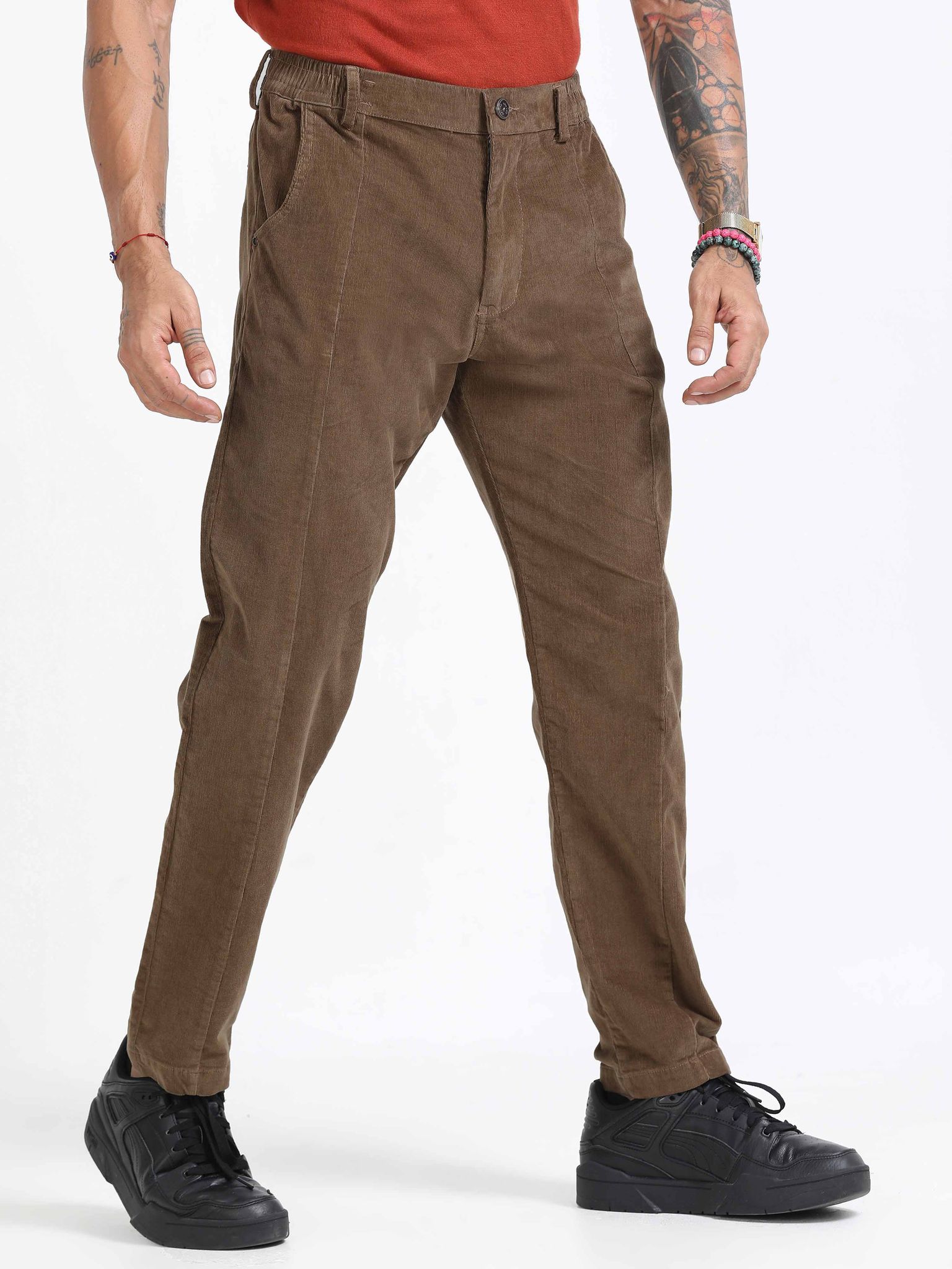 Premium Corduroy Pant In Brown