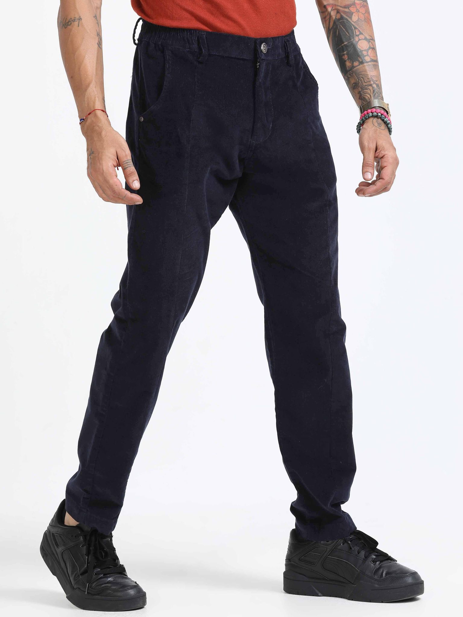 Premium Corduroy Pant In Navy