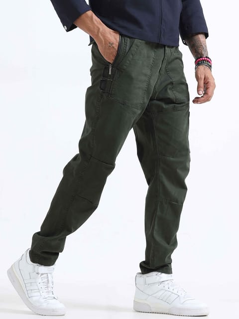 ZipCore Utility Pant In Olive