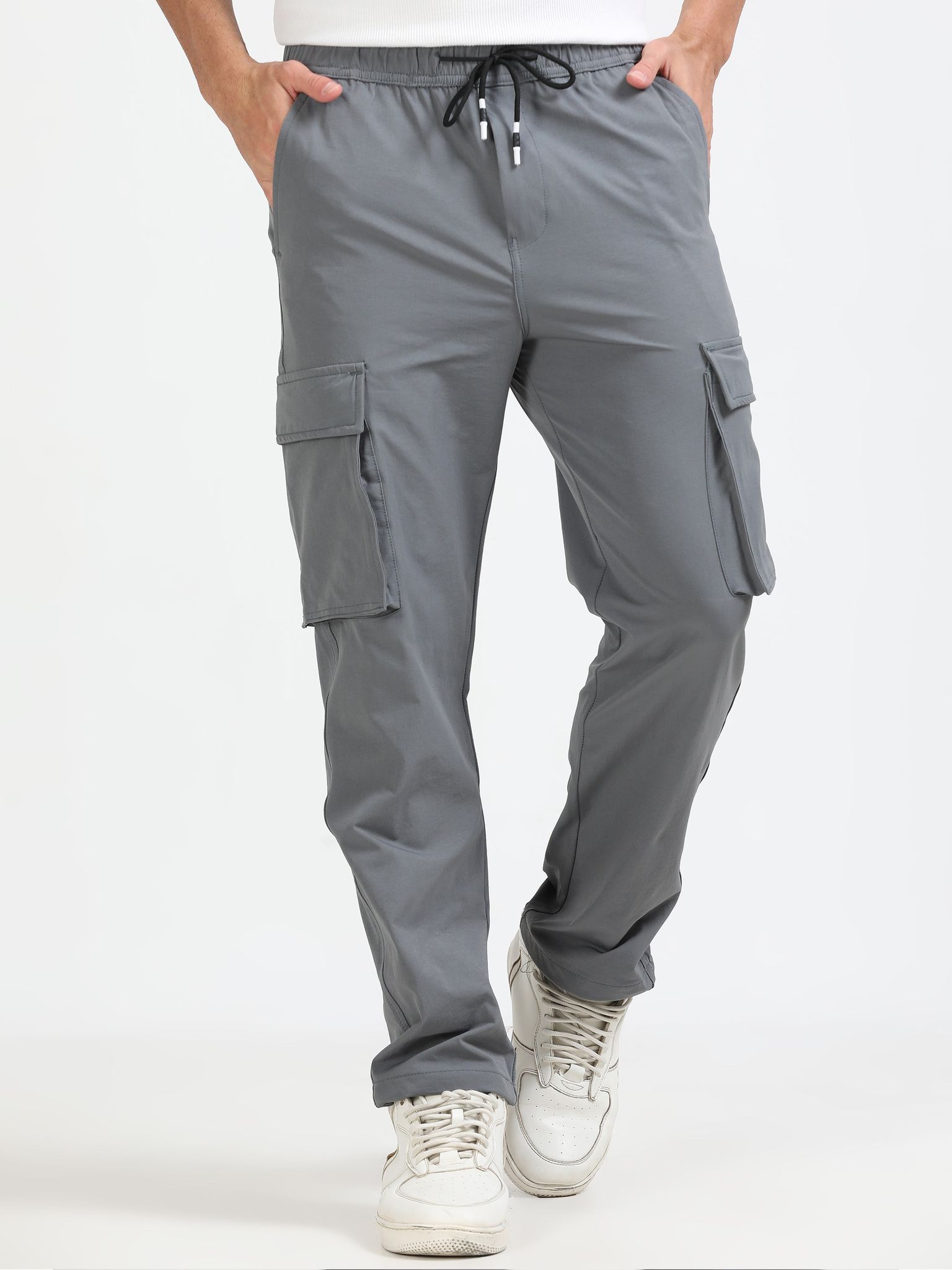 Men Parachute Cargo-Lt Grey