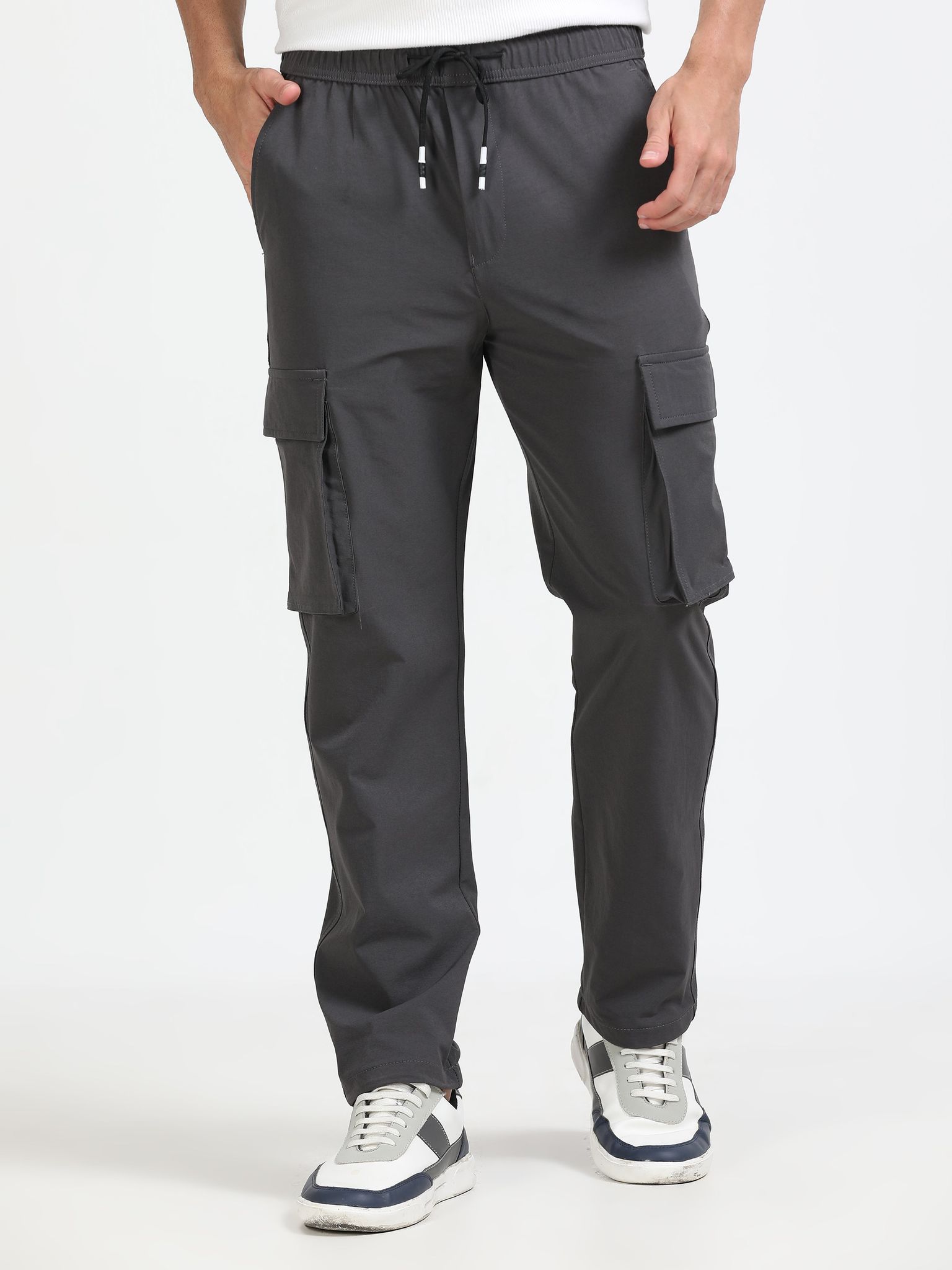 Men Parachute Cargo-Dk Grey