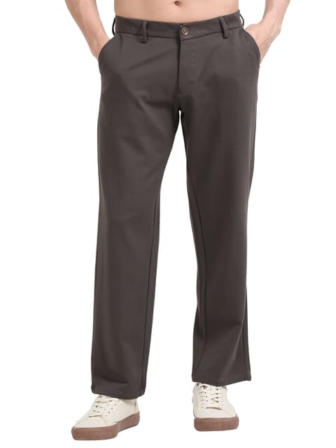 Men Tencil Leisure Trousers-Brown