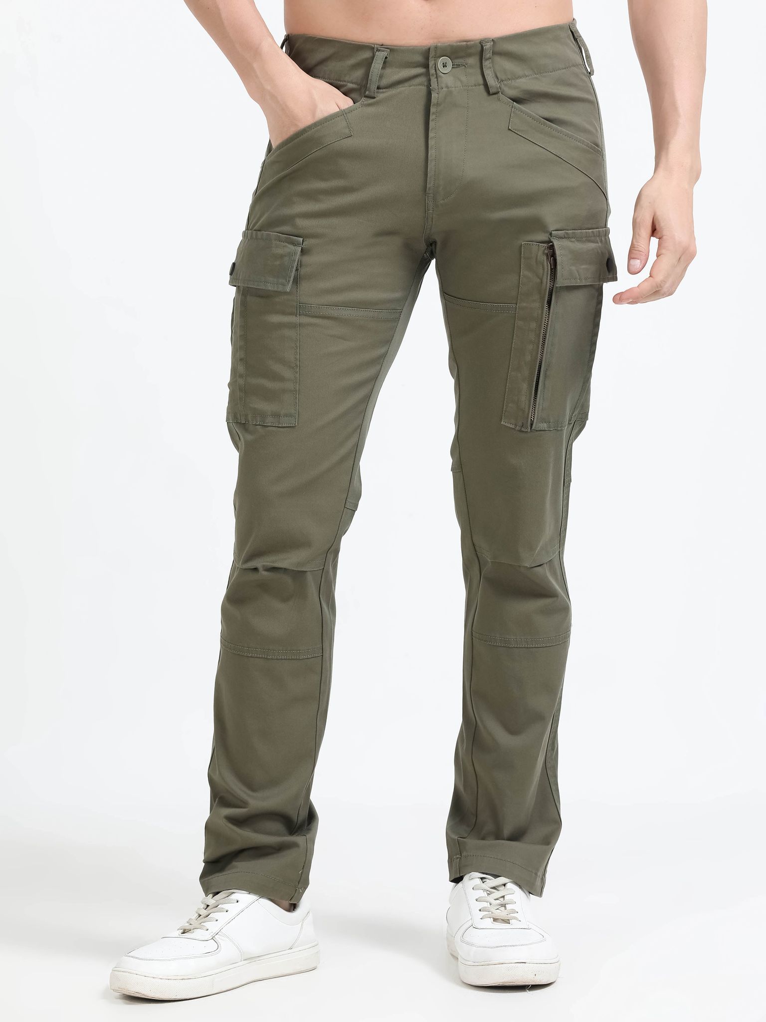 Men Heavy Cargo-Olive