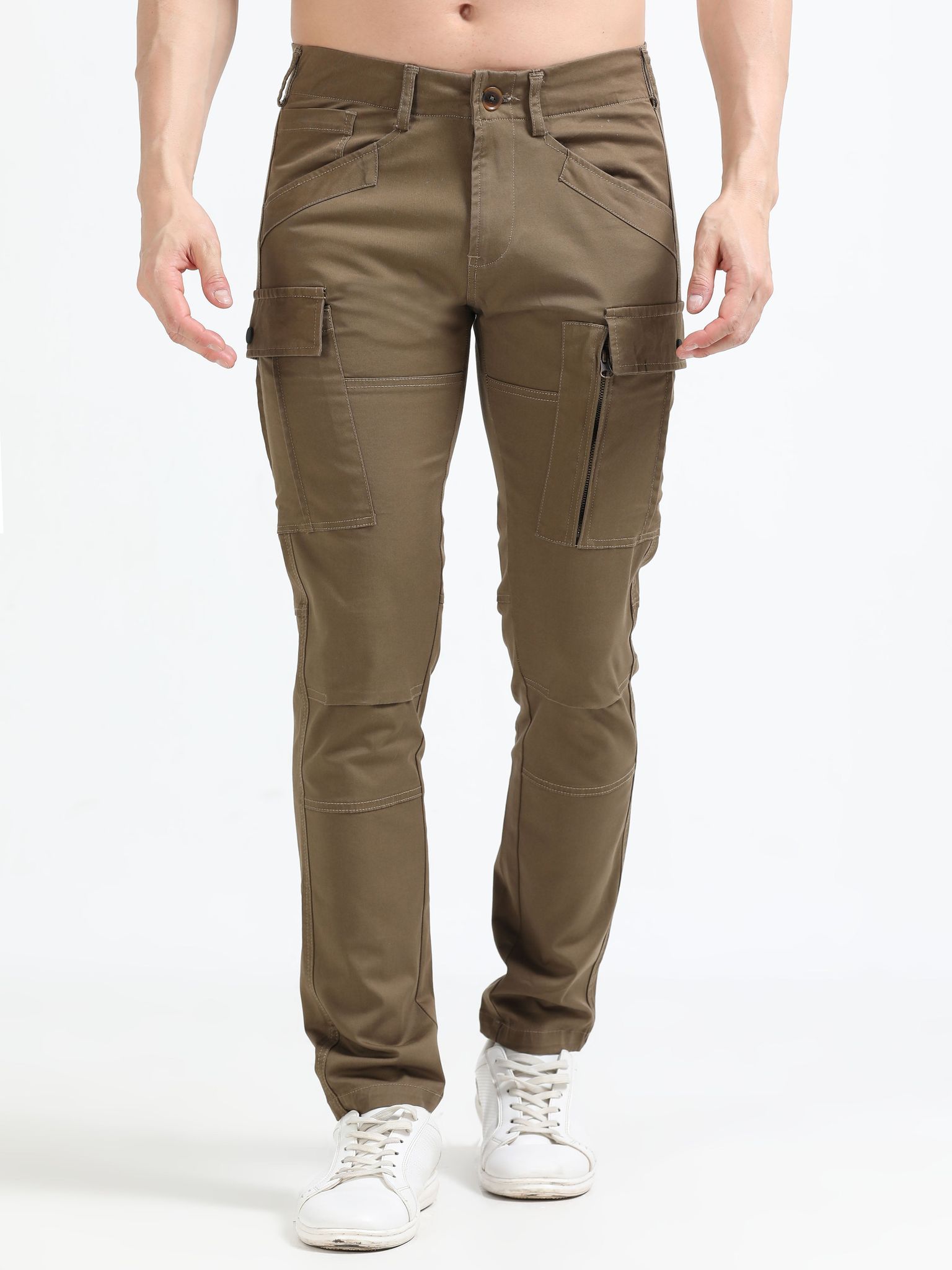 Men Heavy Cargo-Coffee Brown