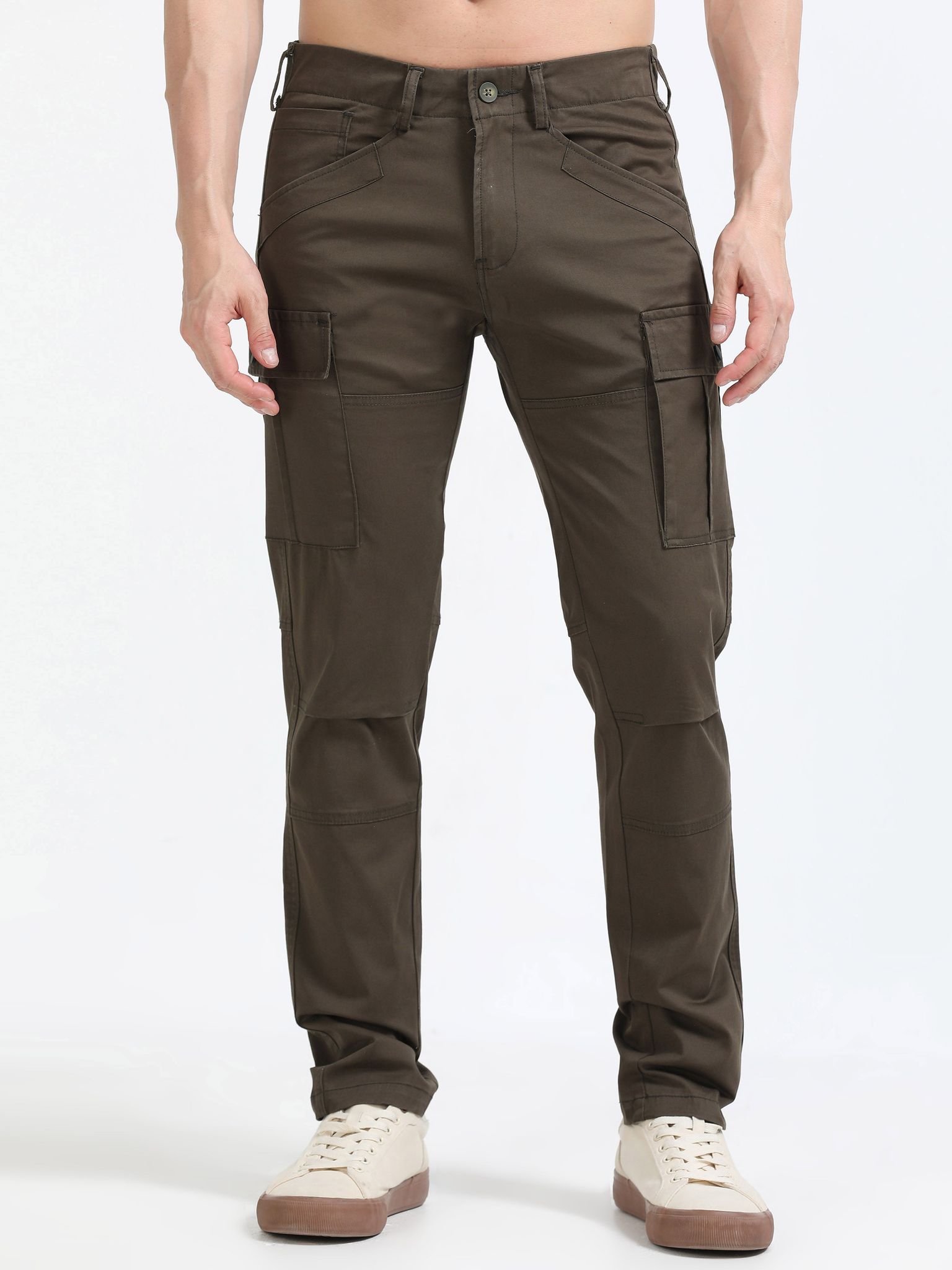 Men Heavy Cargo-Brown