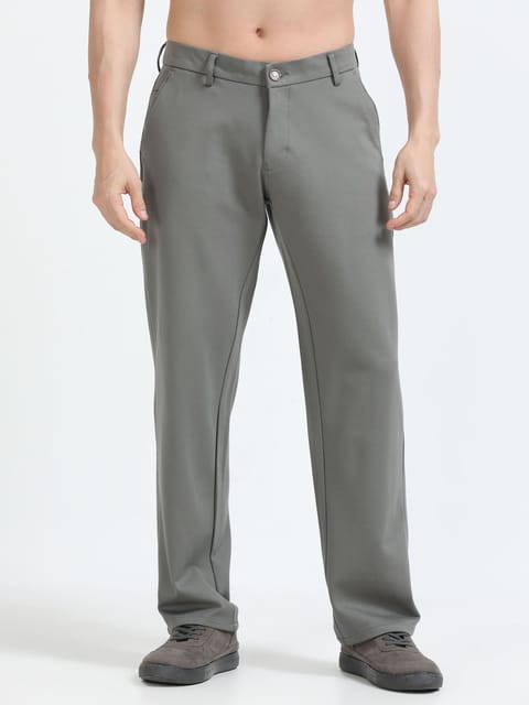 Men Tencil Leisure Trousers-Olive