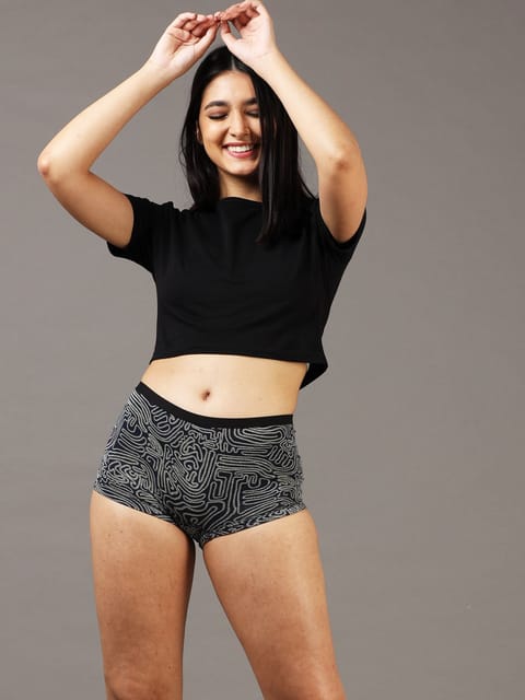 Women Arctic Outline Boy Shorts