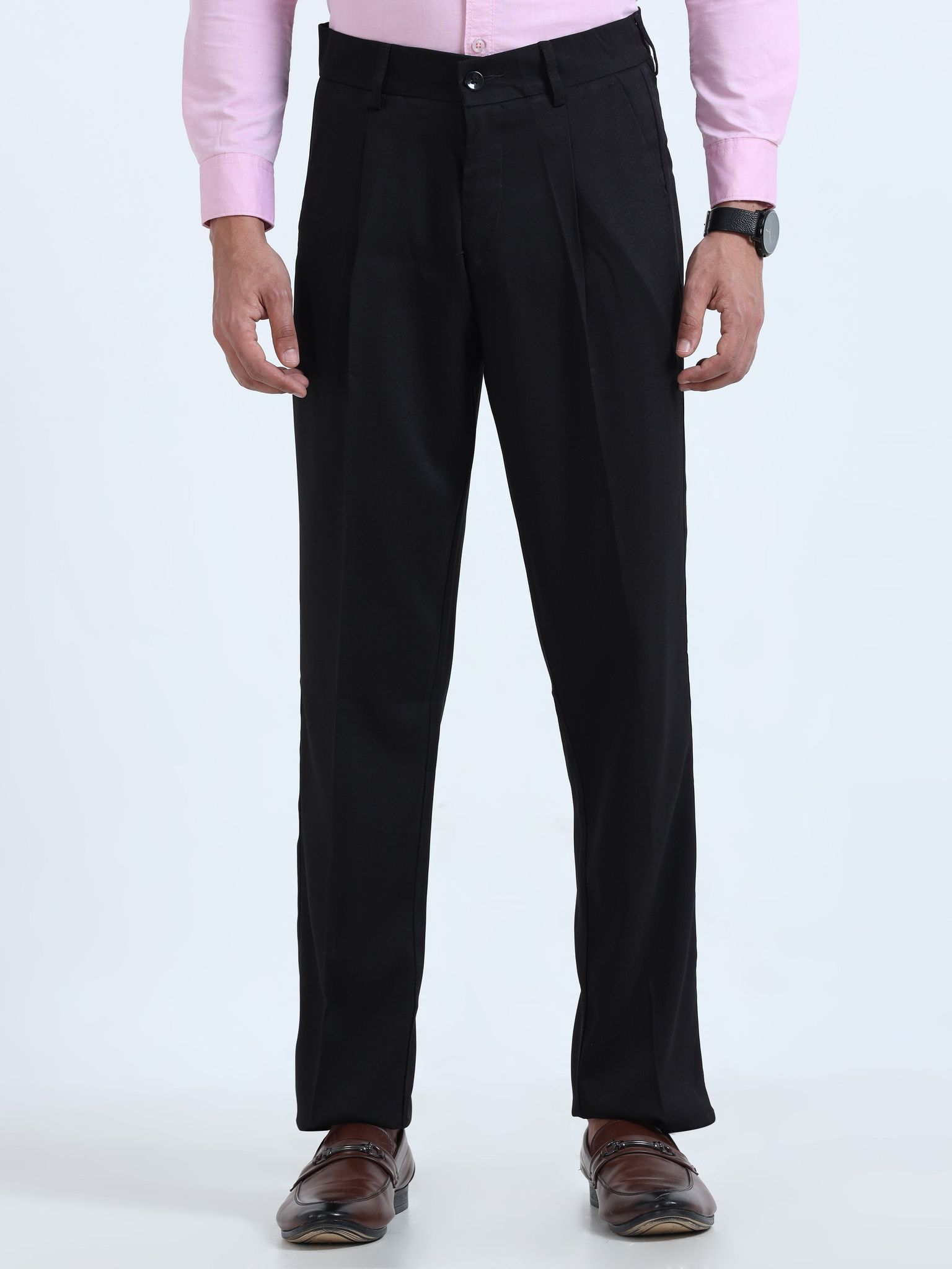 Men Bon Voyage Pleat Pant- Black