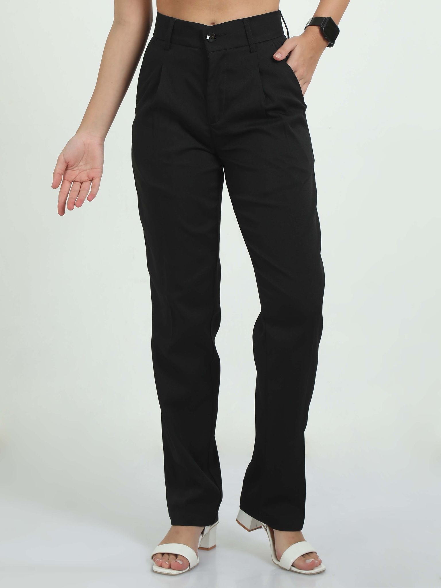 Women Bon Voyage Pleat Pant-Navy