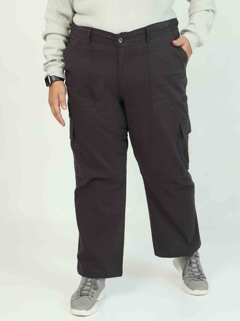 Women's Curve Cargos-Graphite