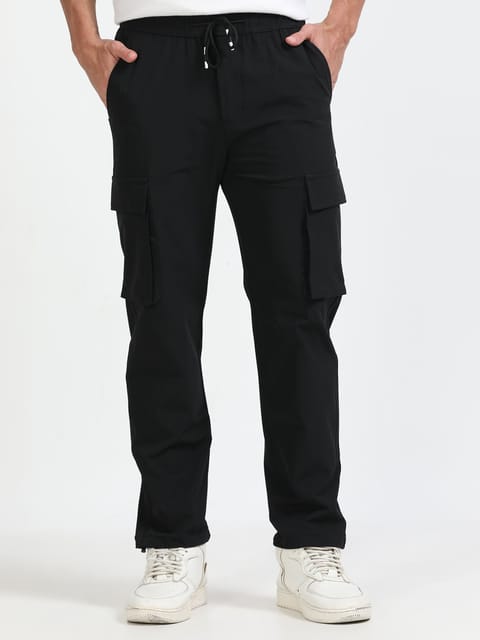 Men Parachute Cargo-Black