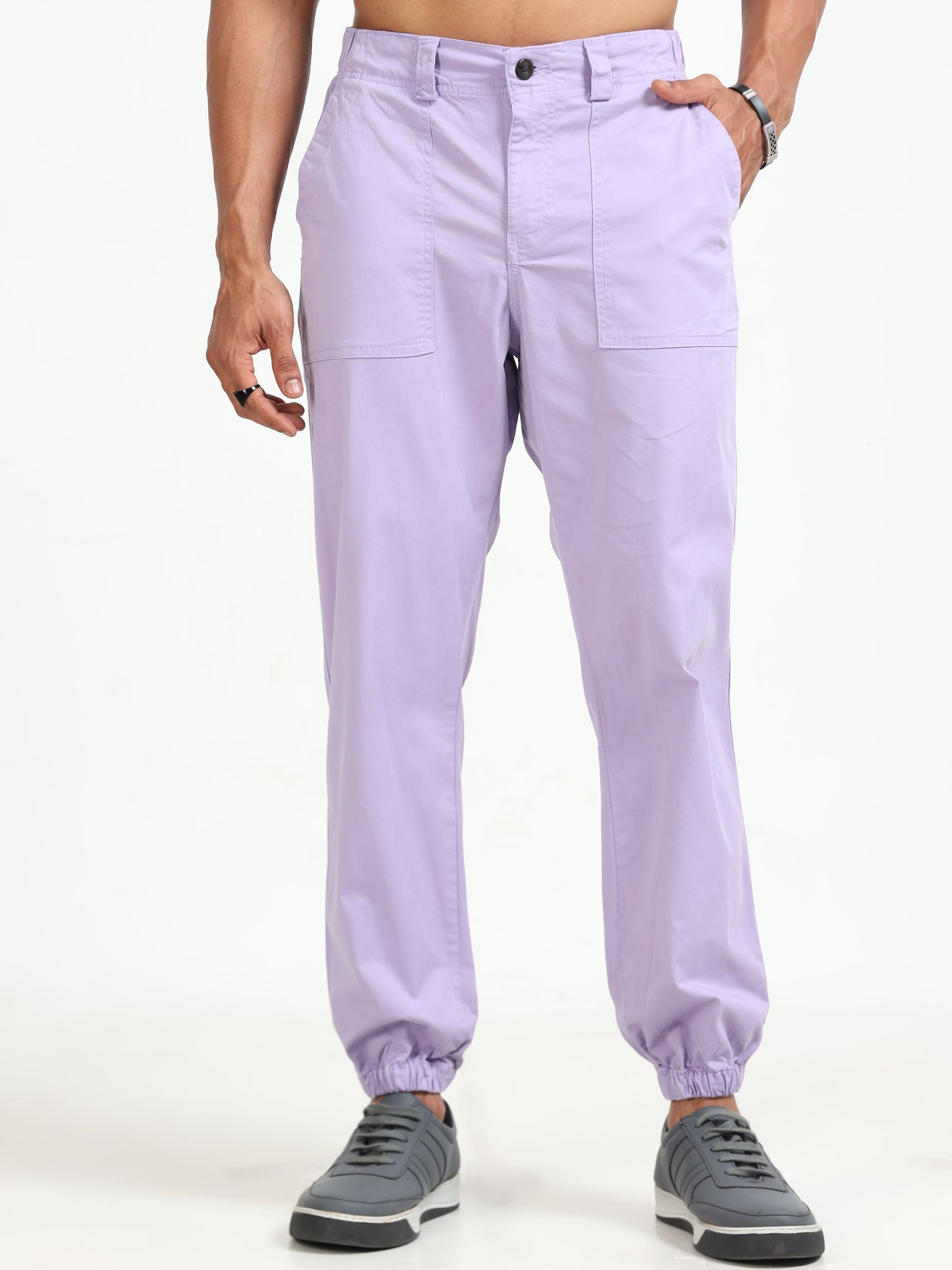 Men Vintage Jogger-Lilac