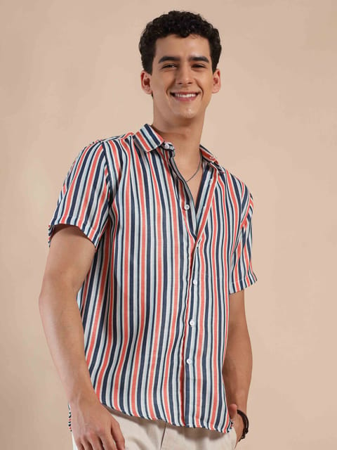 Summertime Stripes Cotton Shirt