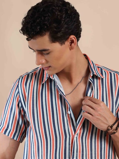 Summertime Stripes Cotton Shirt