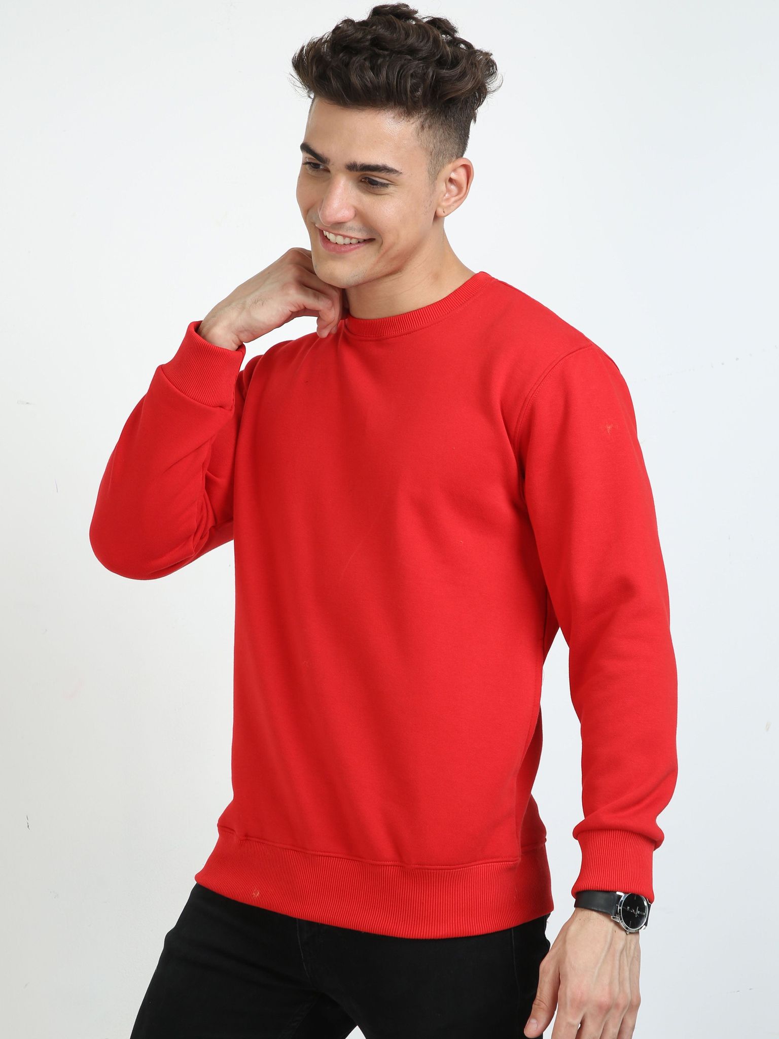 Men Red Sweatshirt