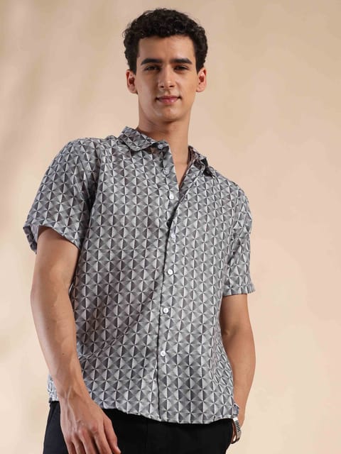 Summer Gravel Glow Cotton Shirt