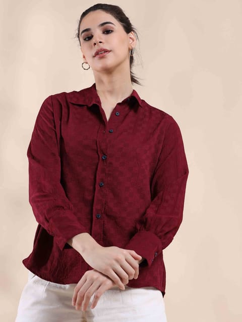 Persian Plum Summer Popcorn Shirt