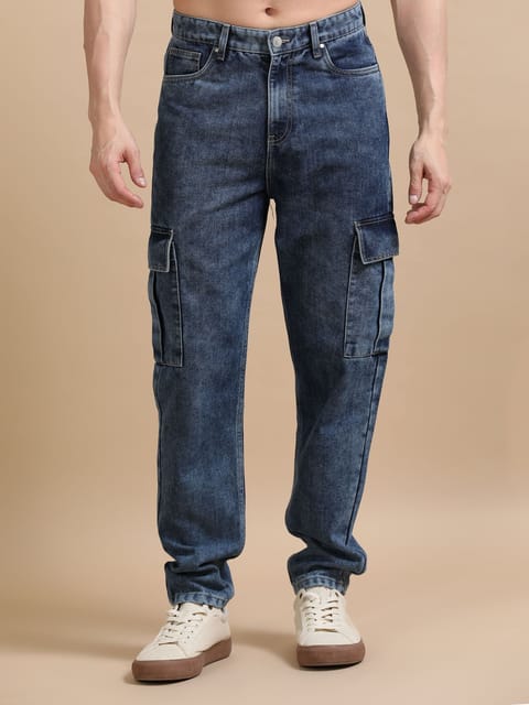 Carbon Blue Utility Denim Cargo