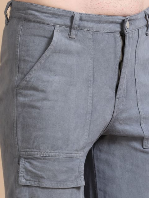 Grey Utility Denim Cargo