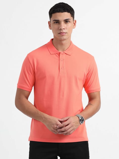 Caslay Organic Cotton - Coral Polo T-Shirt