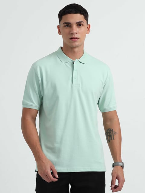 Caslay Organic Cotton - Jade Green Polo T-Shirt