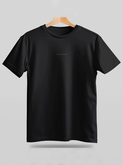 Caslay Sustainable - Unique - Black Crew Neck Printed T-Shirt