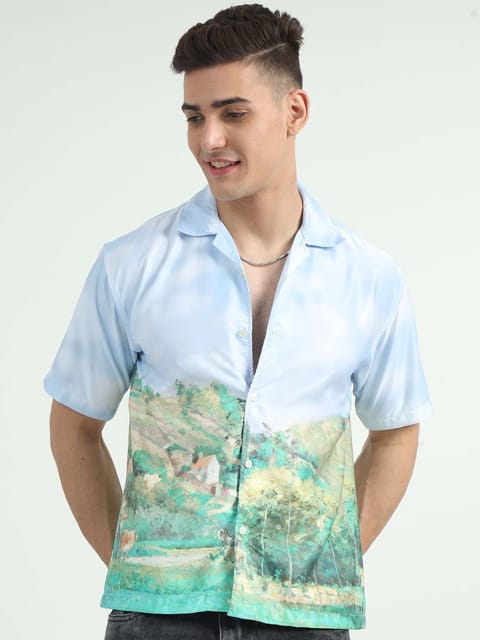 Men Grasslands Oversized Shirt-Grasslands