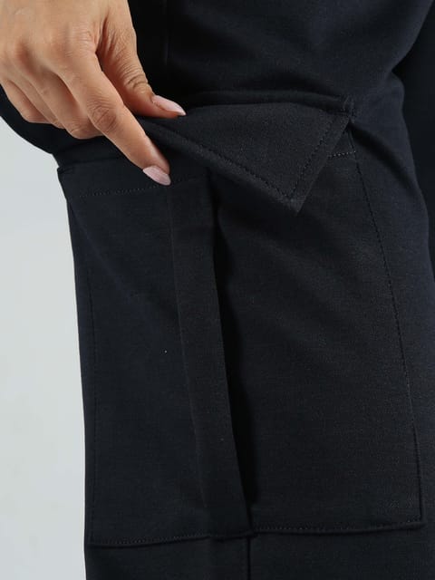 Women Straight Pant-Navy