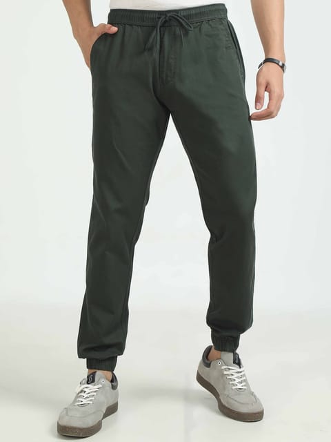 Men Air Joggers-Olive