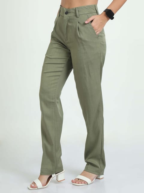 Women Bon Voyage Pleat Pant-Fern