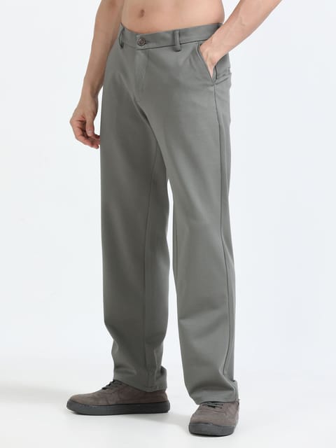 Men Tencil Leisure Trousers-Olive