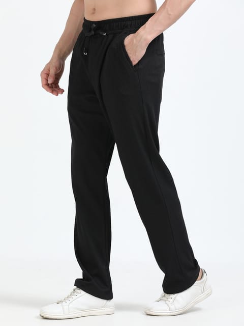 Men Popcorn Traveller Trouser-Black