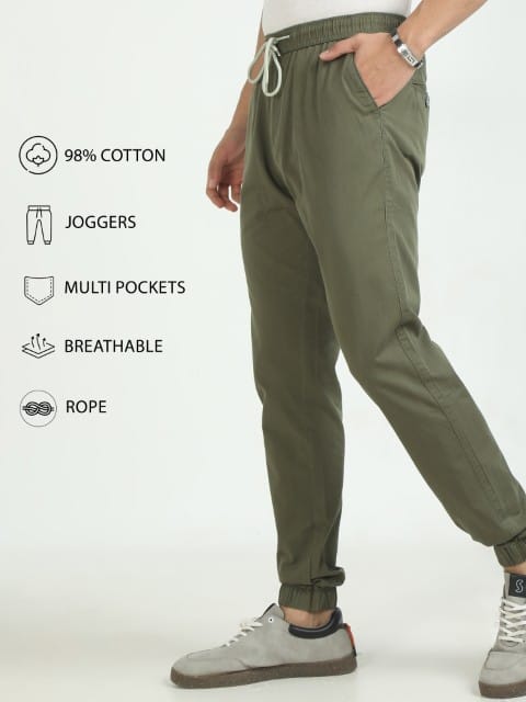 Men Air Joggers-Lt Olive