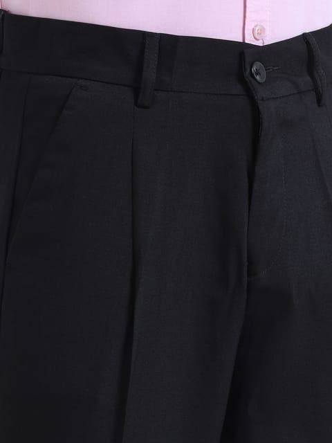 Men Bon Voyage Pleat Pant- Black