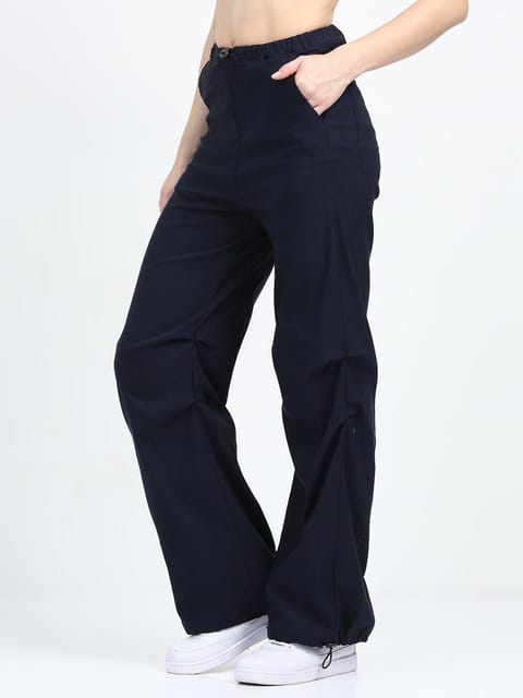 Women Parachute Trouser-Navy