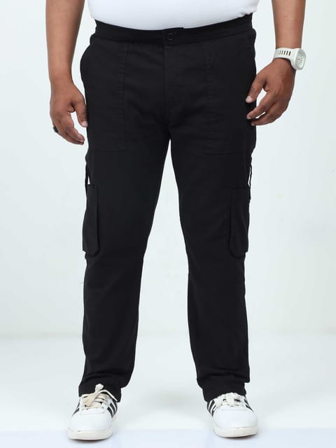 Men's Big Boys Black Cargo