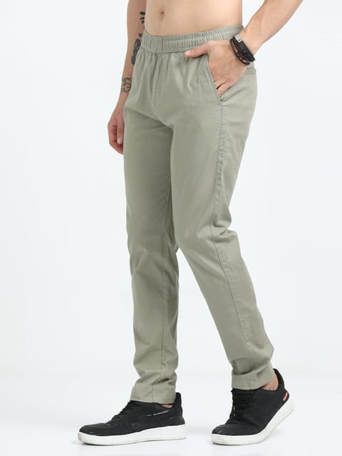 Lazy Linen Comfy Trouser - Olive