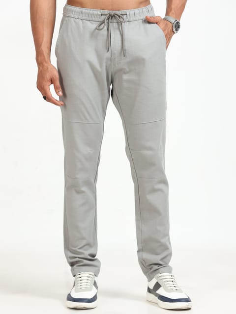 Men Linen Traveller Pant-Stone