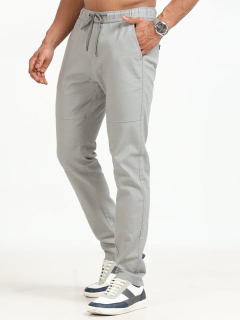 Men Linen Traveller Pant-Stone