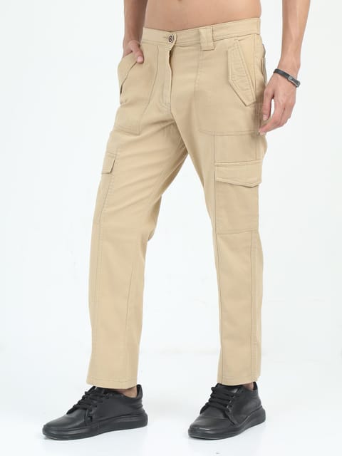 Men Classic Bolsillo Cargo - Khakhi