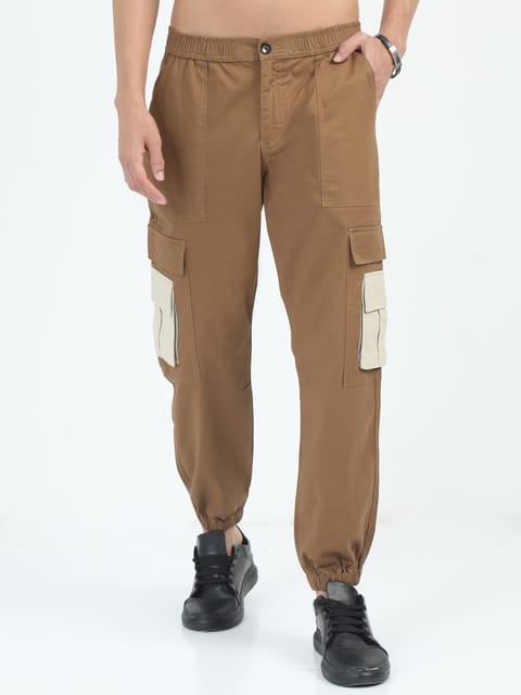 Men Classic Jogger-Brown