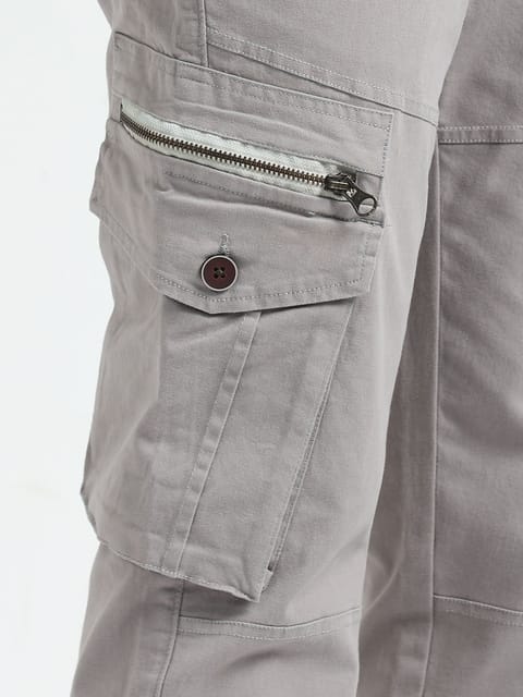 Men Zipper Cargo-Biscuit